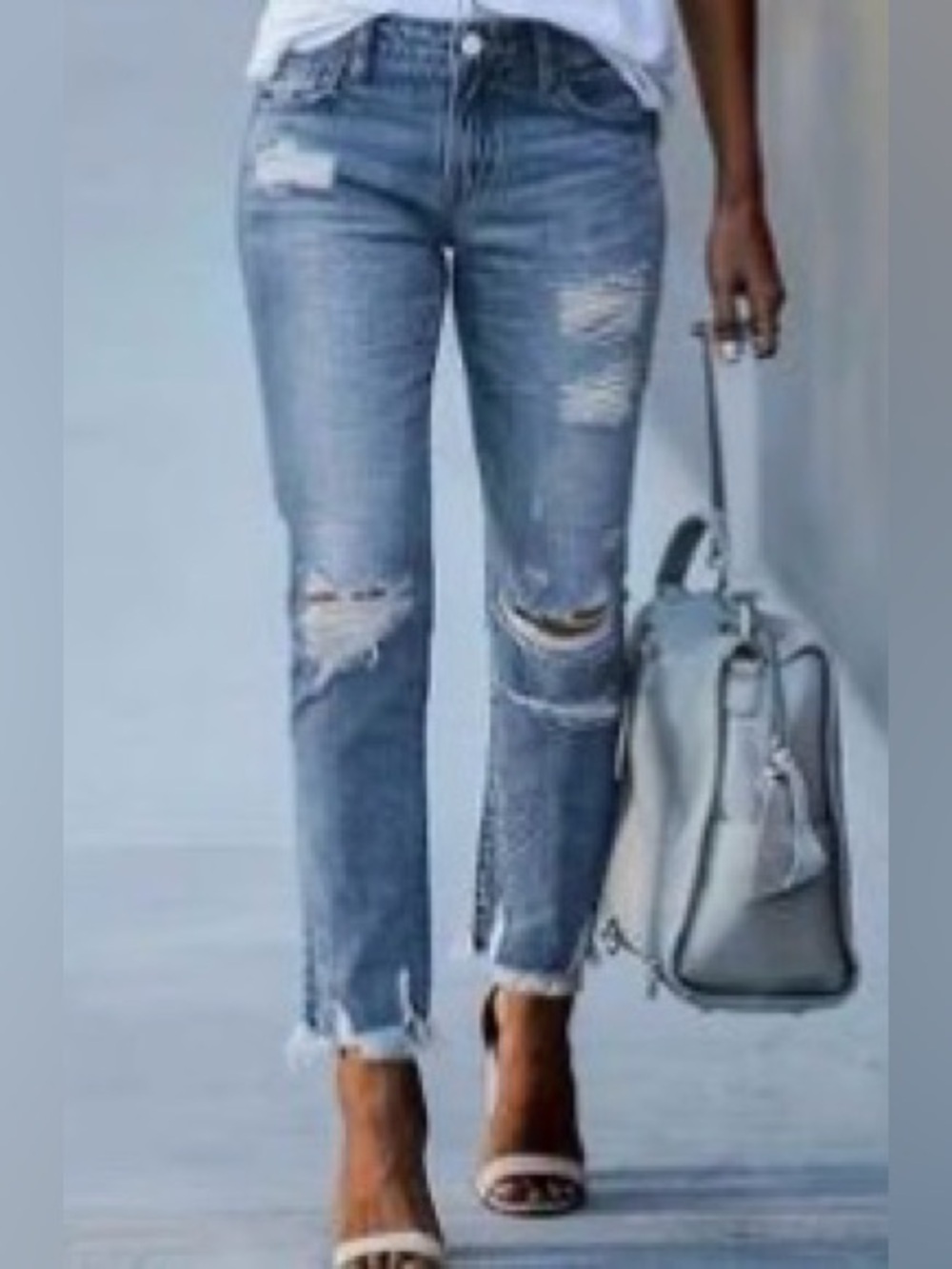 NEW Distressed Blue Women’s Jeans